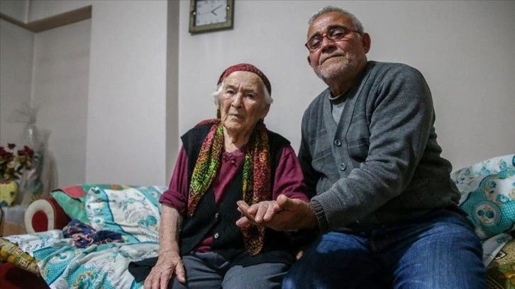 114 yaşındaki Fatime nine oğluyla hayata tutunuyor