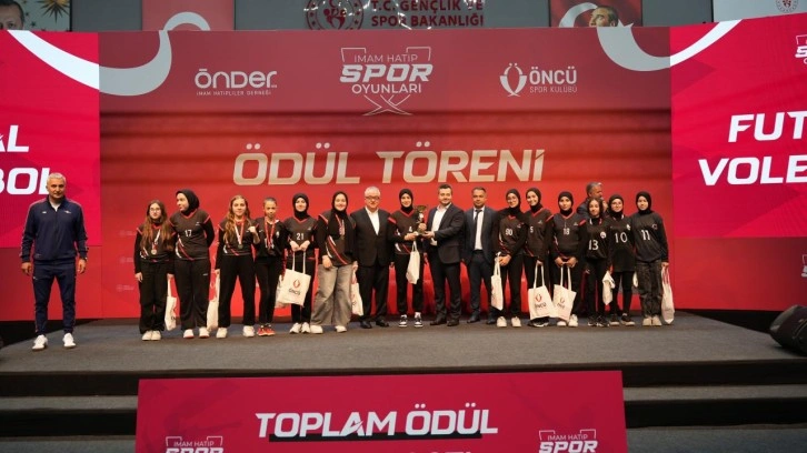 15. İmam Hatip Spor Oyunları'nda ödüller sahibini buldu