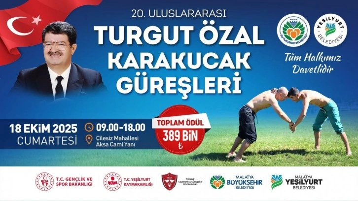 20. Uluslararası Turgut Özal Karakucak Güreşleri için hazırlıklar tamamlandı