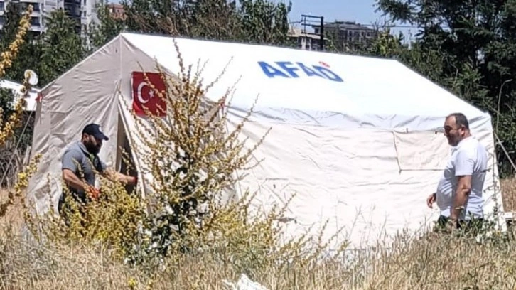 4 gün önce çadırda yaşamaya başlayan kadın hayatını kaybetti