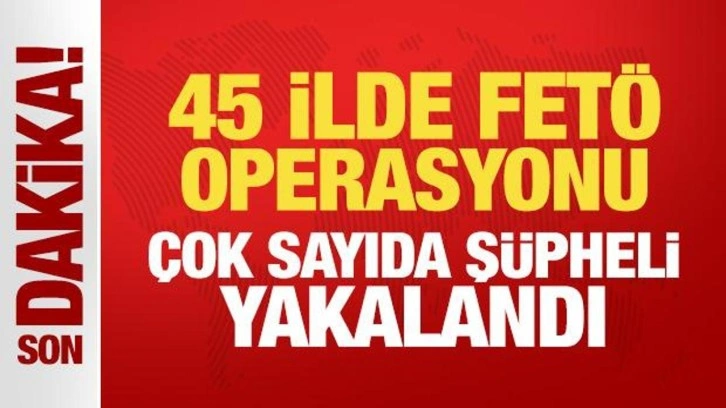 45 ilde nefes kesen FETÖ operasyonu! Çok sayıda şüpheli yakalandı