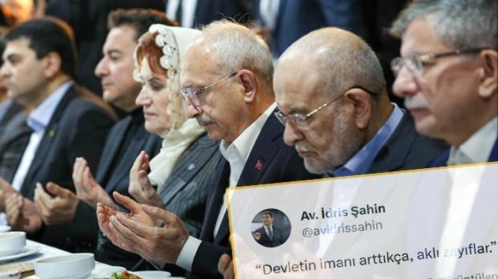 6'lı koalisyon takiyeyi de beceremiyor&hellip; Akşam iftar masası, sabah iman karalaması!
