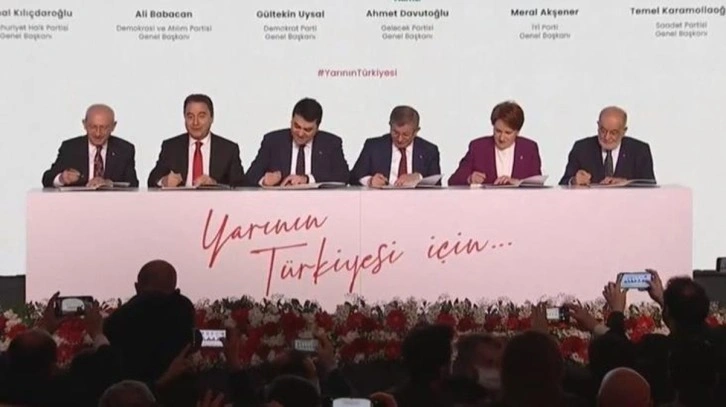 6'lı Masa, merakla beklenen ortak mutabakat metnini a&ccedil;ıkladı! 9 ana başlık var
