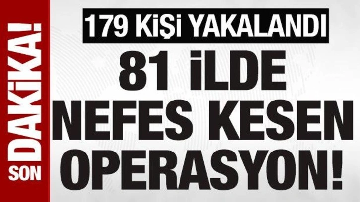 81 ilde sahte içki operasyonu: 179 kişi yakalandı