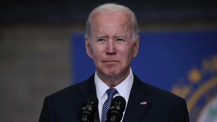 ABD Başkanı Biden'ın konuşması, Filistin destek&ccedil;isinin s&ouml;zleriyle b&ouml;l&uuml;nd&uuml;