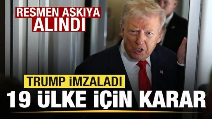 ABD'den 19 ülke için son dakika kararı! Resmen askıya alındı