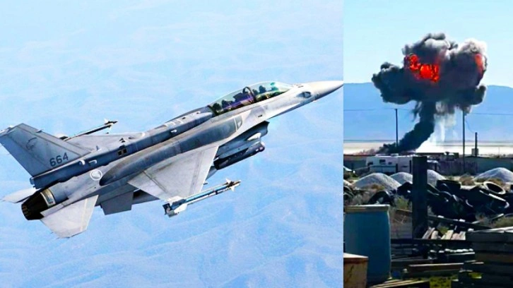 ABD'ye ait F-16 düştü