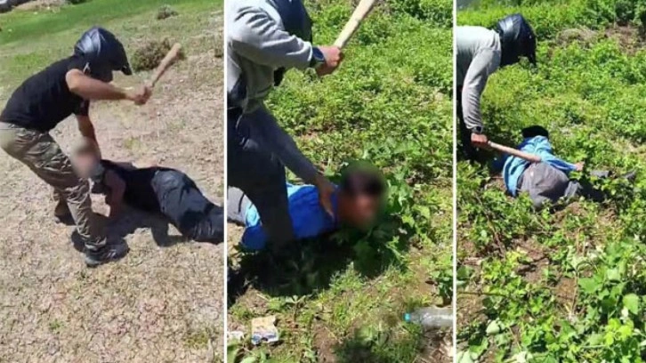 Adana’da kan donduran işkence! Yüzü kasklı kişi tarafından sopayla dövüldüler