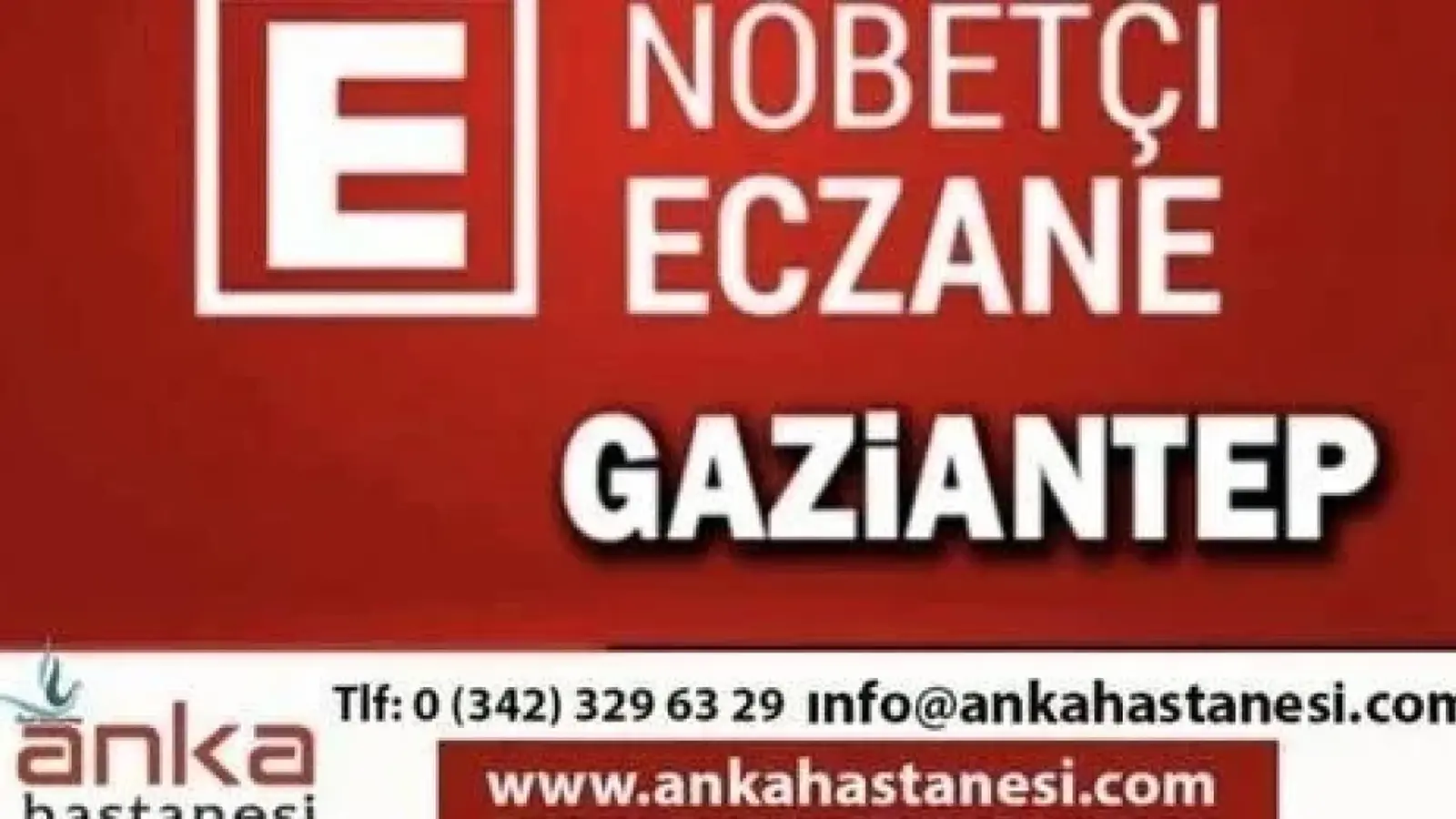 Gaziantep’te 7 Ekim 2026 Çarşamba günü nöbetçi eczaneler