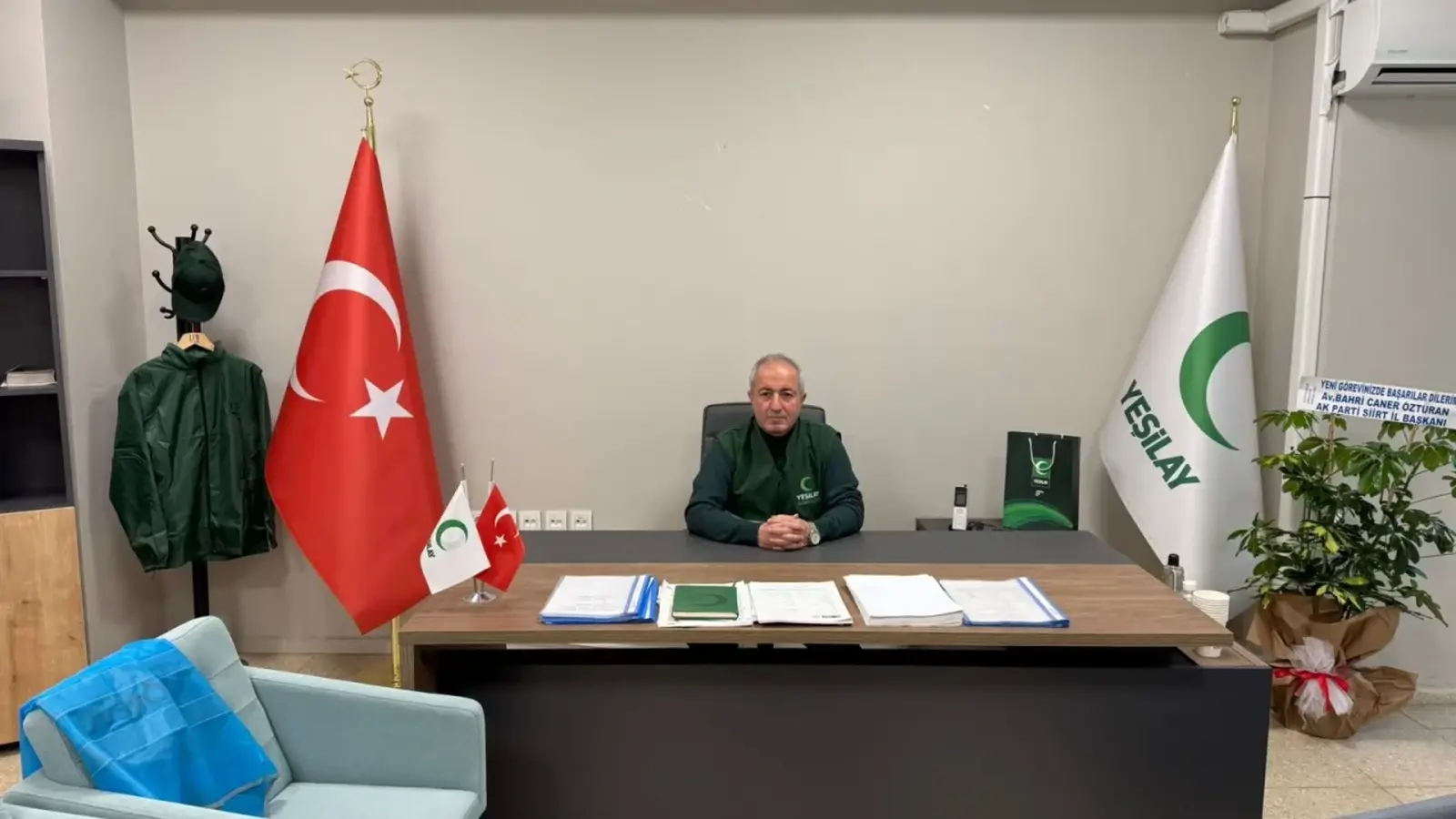 Yeşilay Siirt Şube Başkanı Nevzat Amcalar görevinden ayrıldı
