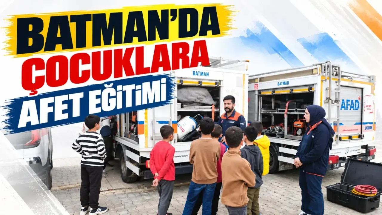 Batman’da çocuklara afet eğitimi