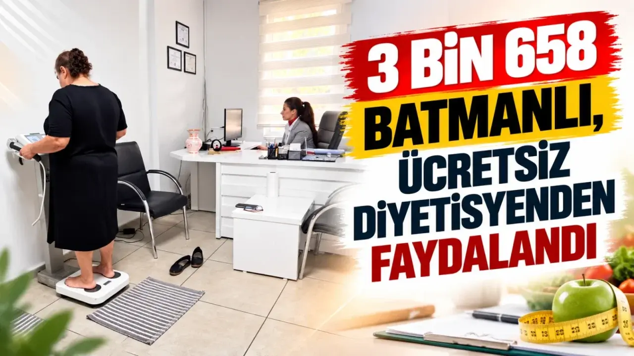 3 bin 658 Batmanlı, ücretsiz diyetisyenden faydalandı