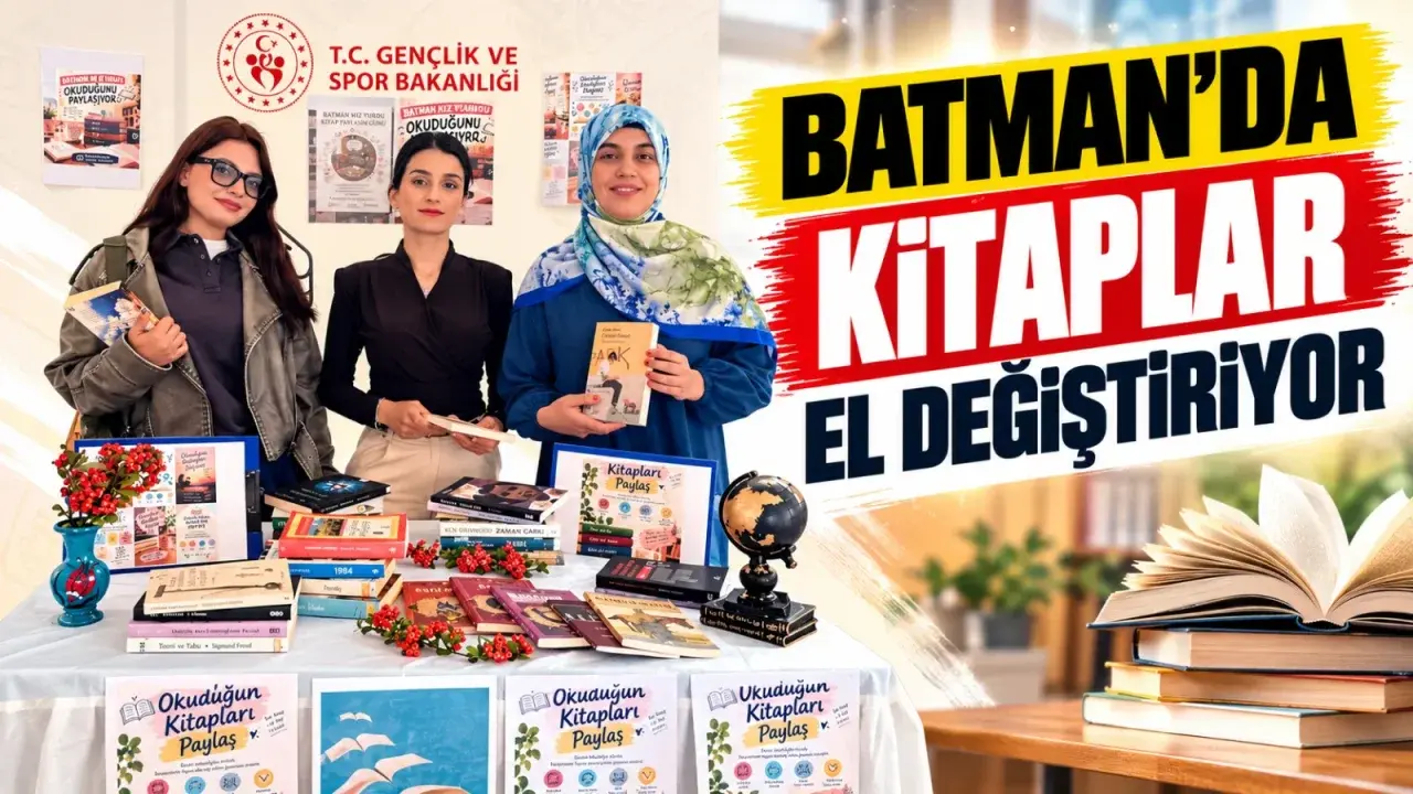 Batman’da kitaplar el değiştiriyor