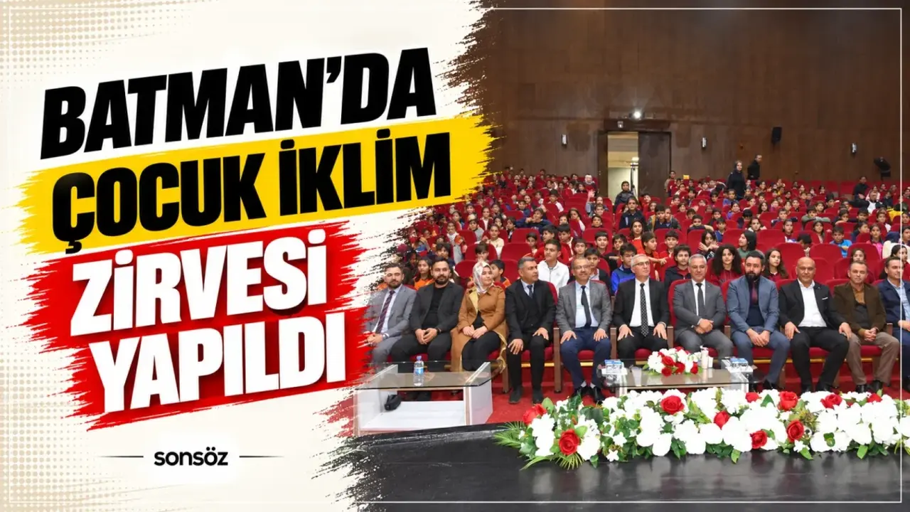 Batman’da Çocuk İklim Zirvesi yapıldı
