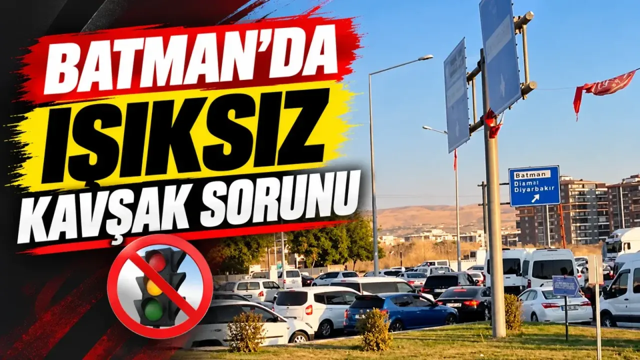 Batman’da ışıksız kavşak sorunu