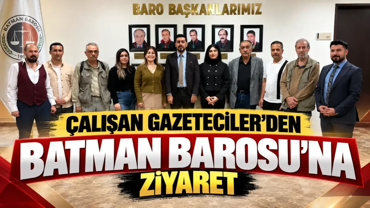 Çalışan Gazeteciler’den Batman Barosu’na ziyaret