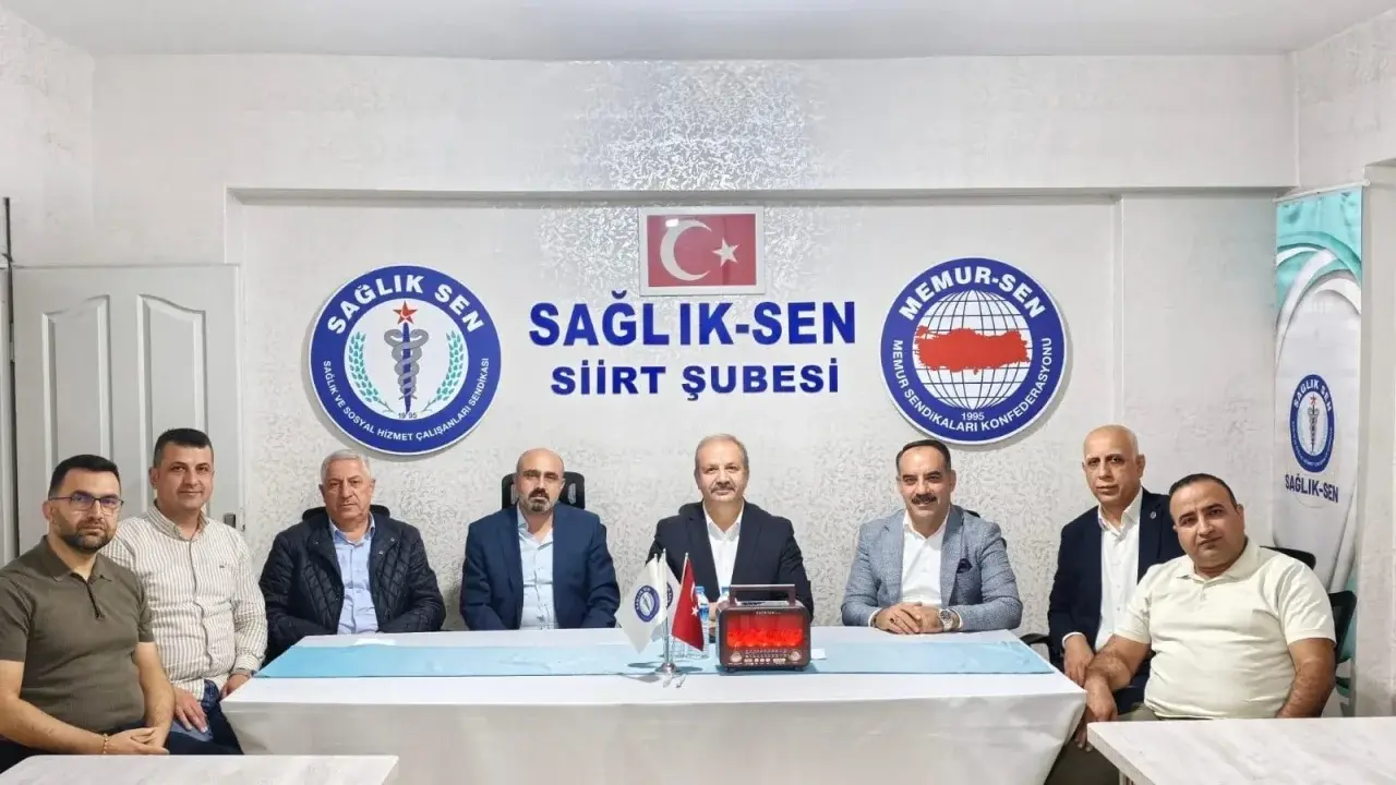 Sağlık-Sen Genel Başkanı Doğan Siirt’te Temaslarda Bulundu