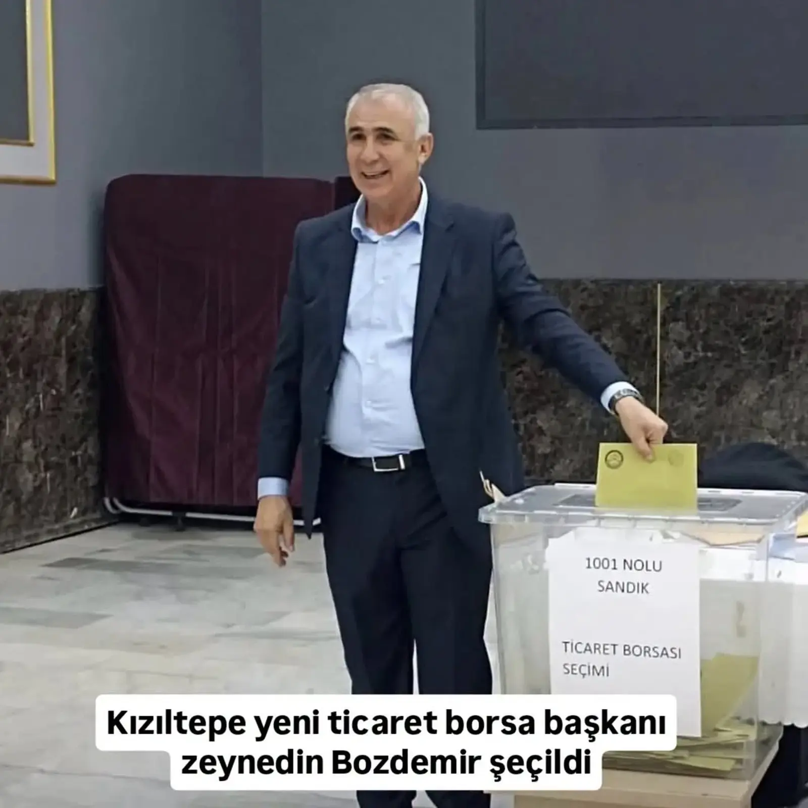 Kızıltepe Ticaret Borsa  Yeni Başkanı Zeynedin Bozdemir Oldu