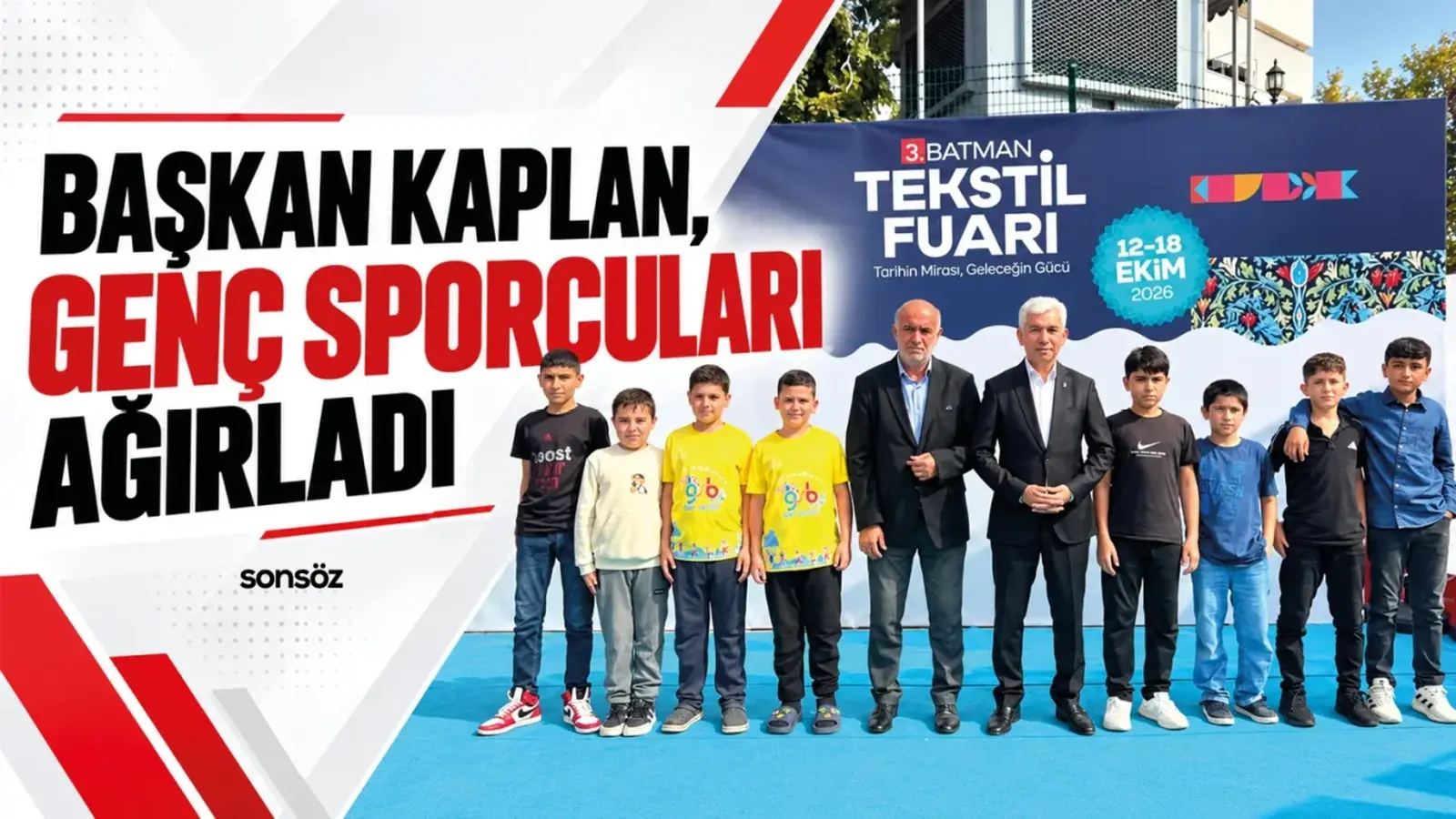 Başkan Kaplan, genç sporcuları ağırladı