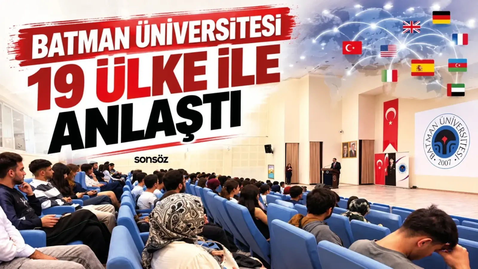 Batman Üniversitesi 19 ülke ile anlaştı