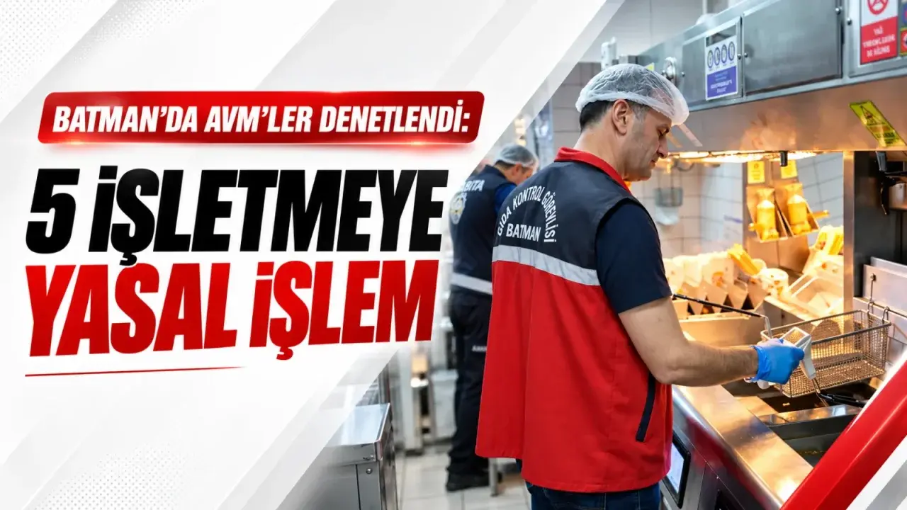 Batman’da AVM’ler denetlendi: 5 işletmeye yasal işlem