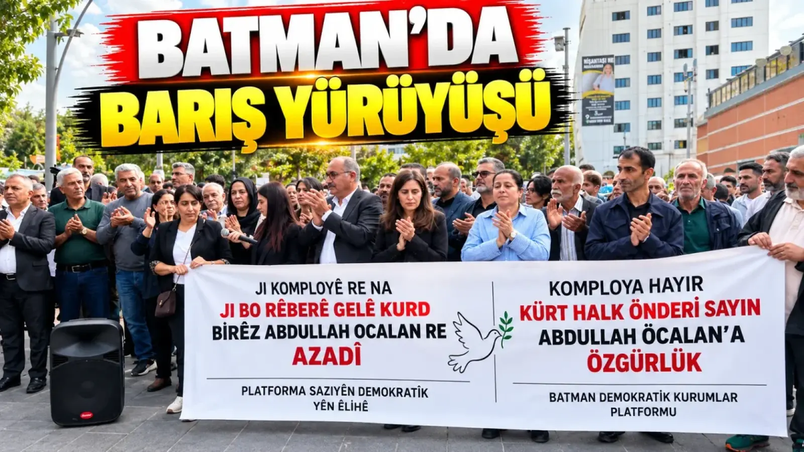 Batman’da barış yürüyüşü