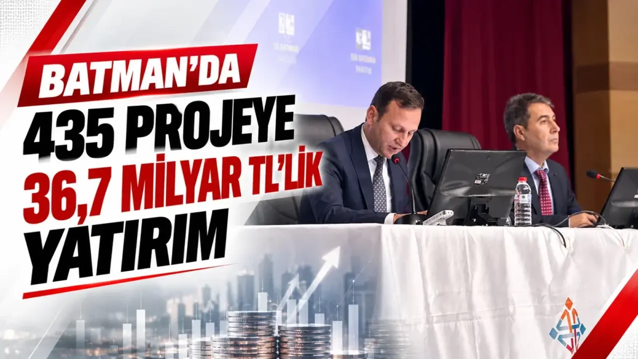 Batman’da 435 projeye 36,7 milyar TL’lik yatırım