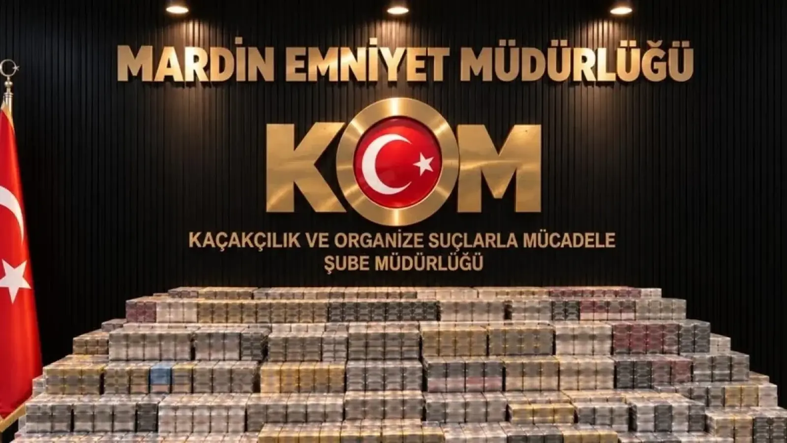 12 bin 900 paket kaçak sigara ele geçirildi