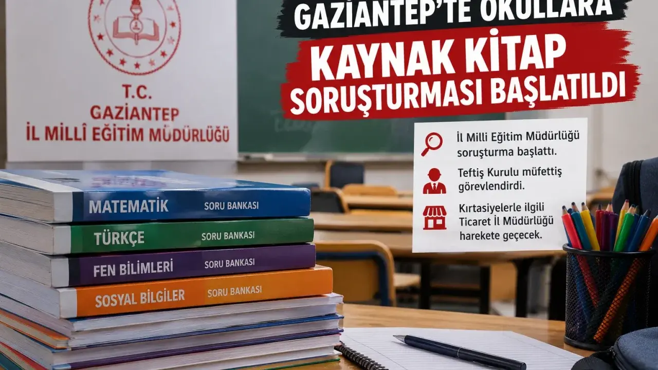 Gaziantep’te Okullara Kaynak Kitap Soruşturması Başlatıldı