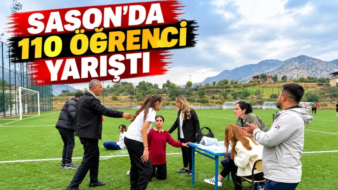Sason’da 110 öğrenci yarıştı