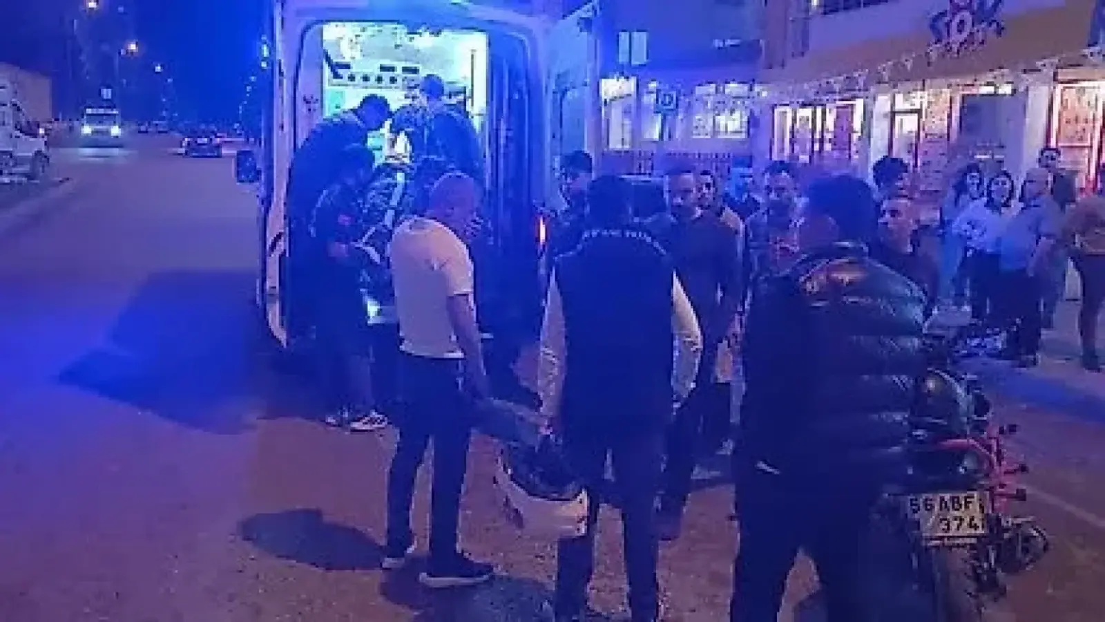 Virajı Alamayan Motosiklet Kaza Yaptı