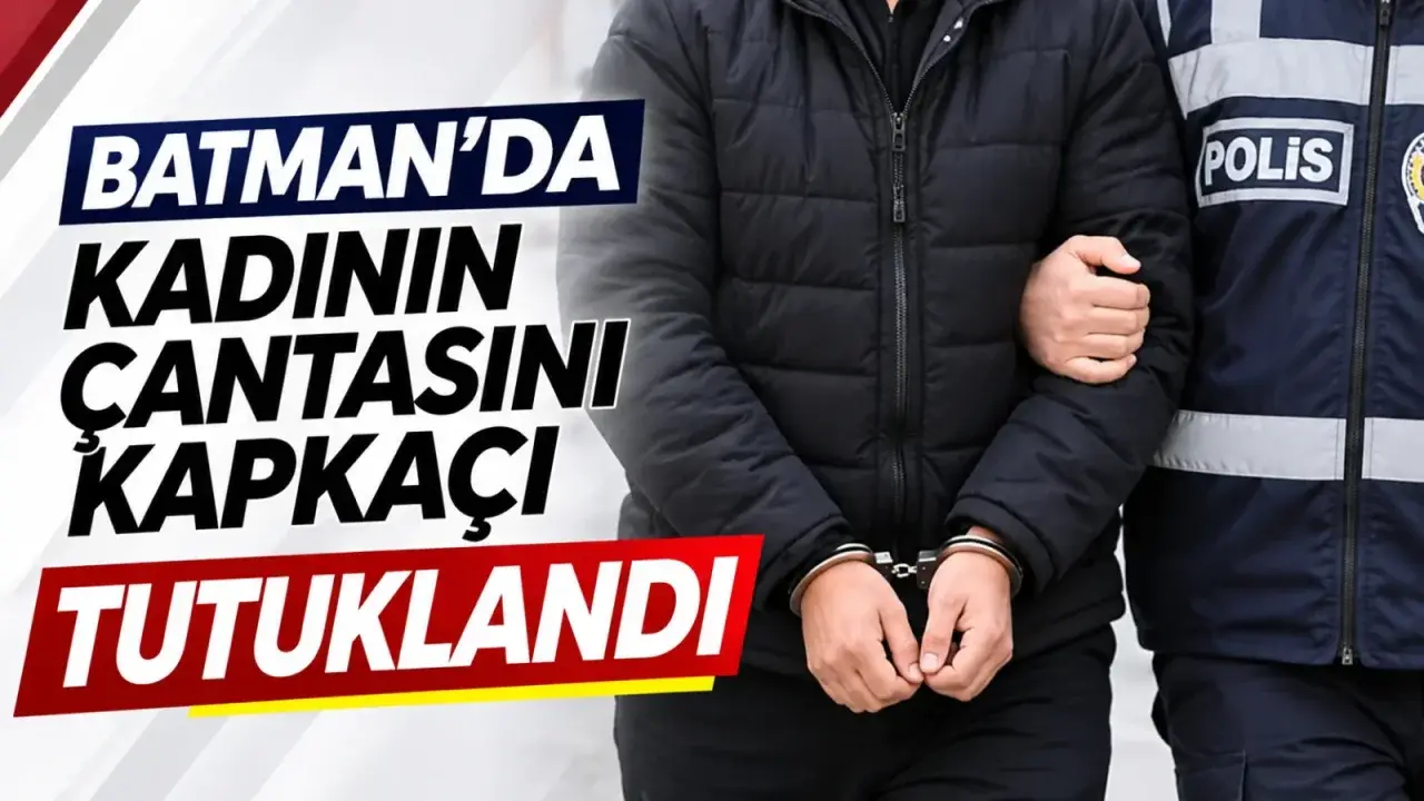 Batman’da kadının çantasını kapkaçı tutuklandı