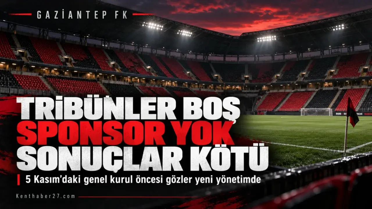 Gaziantep FK’da Kritik Süreç: Tribünler Boş, Sponsor Bekleniyor, Sonuçlar Kötü