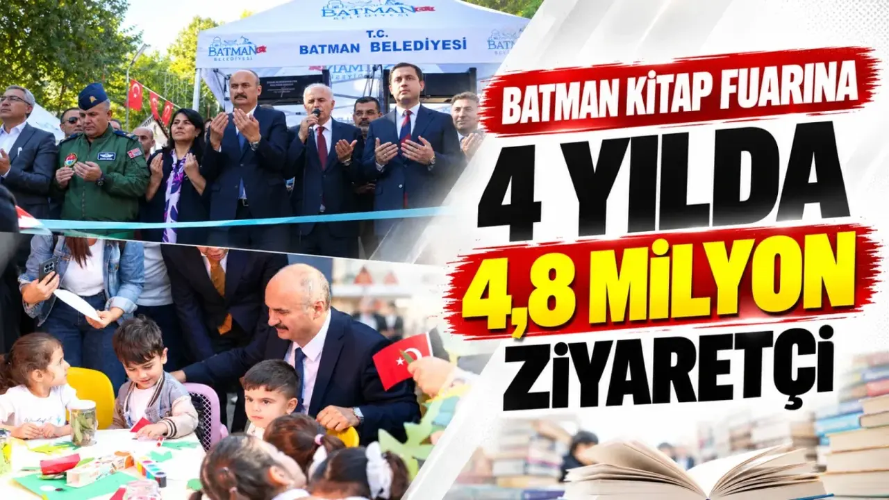 Batman kitap fuarına 4 yılda 4,8 milyon ziyaretçi