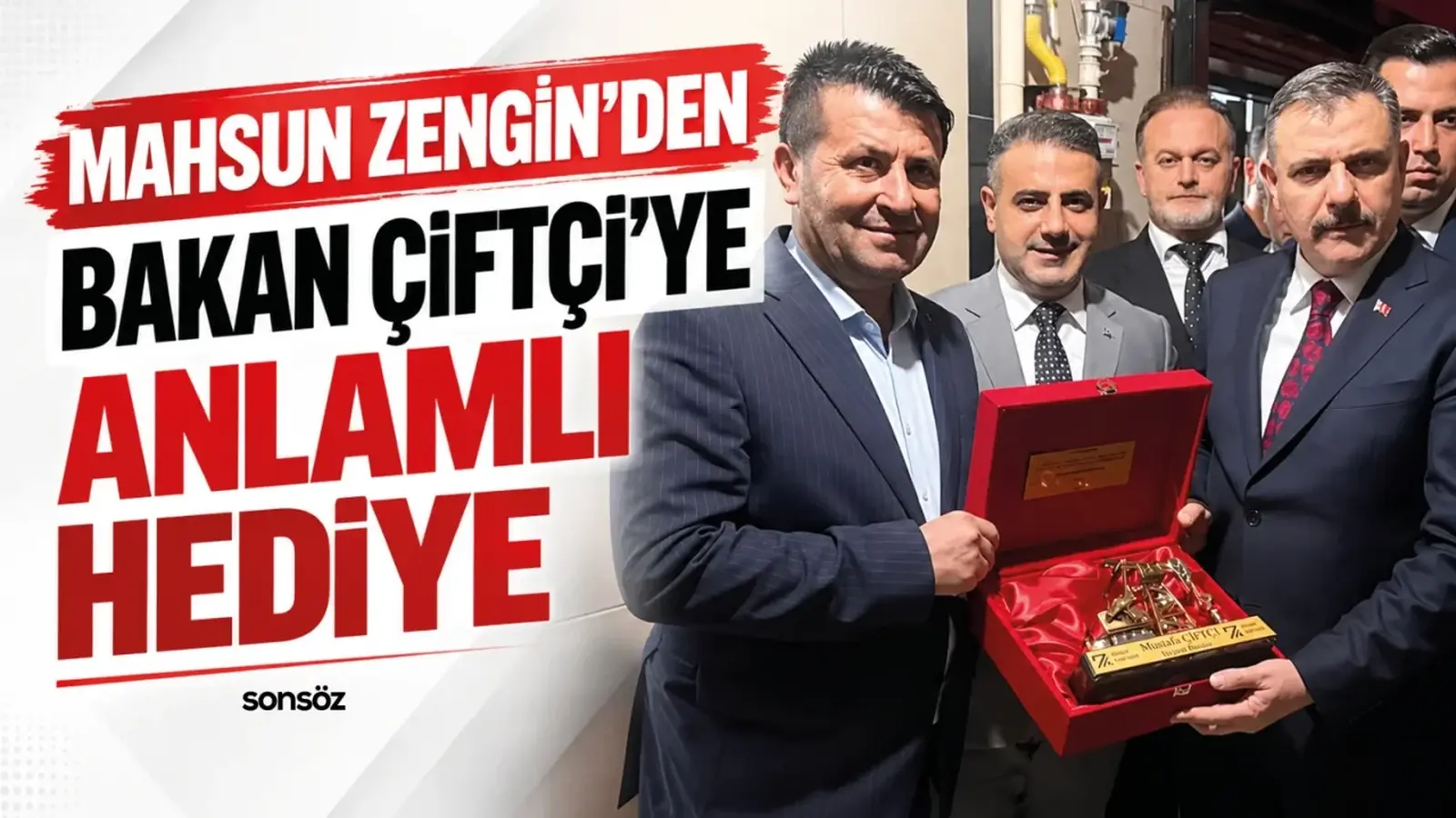 Mahsun Zengin’den Bakan Çiftçi’ye anlamlı hediye