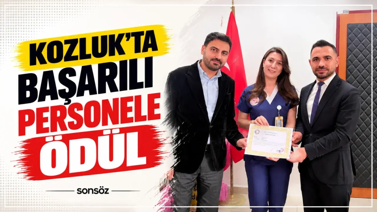 Kozluk’ta başarılı personele ödül