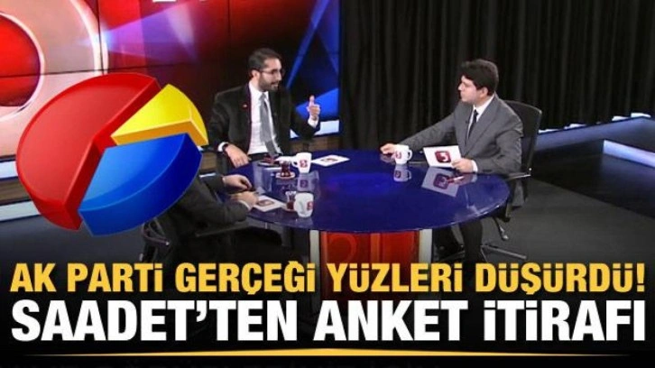 AK Parti ger&ccedil;eği y&uuml;zleri d&uuml;ş&uuml;rd&uuml;! Saadet'ten anket itirafı