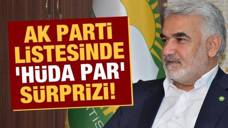 AK Parti listesinde 'H&Uuml;DA PAR' s&uuml;rprizi!