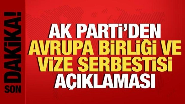 AK Parti S&ouml;zc&uuml;s&uuml; &Ouml;mer &Ccedil;elik'ten Avrupa Birliği ve vize serbestisi a&ccedil;ıklaması