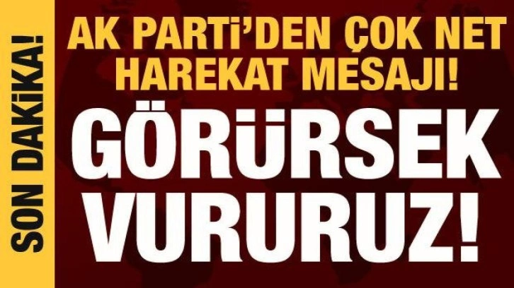 AK Parti S&ouml;zc&uuml;s&uuml; &Ouml;mer &Ccedil;elik'ten harekat mesajı