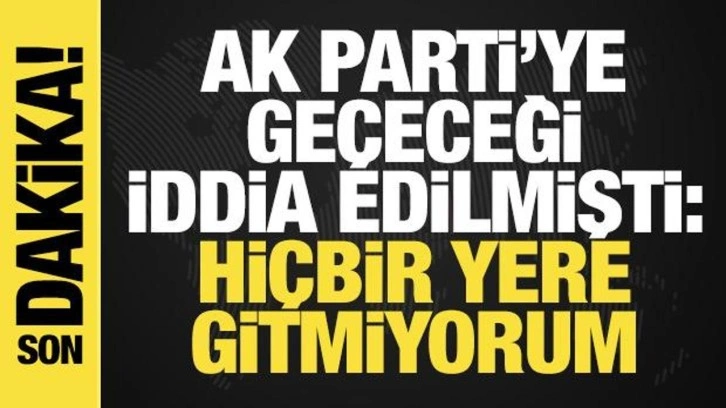 AK Parti'ye geçeceği iddia edilmişti! Burcu Köksal'dan açıklama