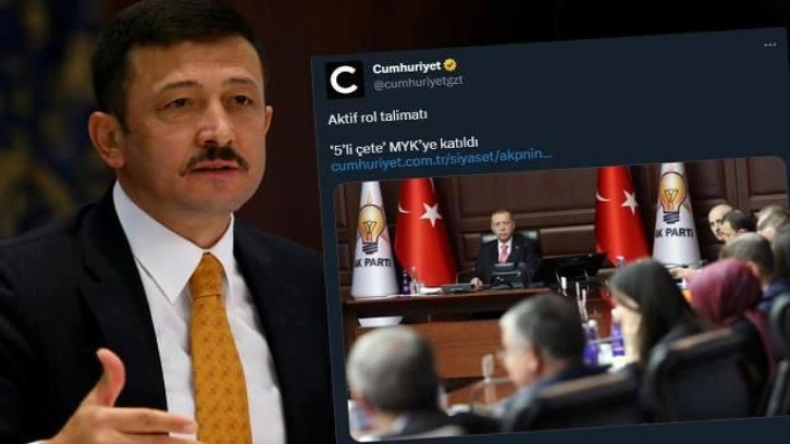 AK Parti'den Cumhuriyet'in "5&rsquo;li &ccedil;ete MYK&rsquo;ye katıldı" haberine sert tepki