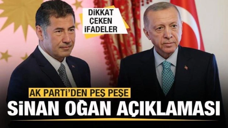 AK Parti'den peş peşe Sinan Oğan a&ccedil;ıklaması! Dikkat &ccedil;eken s&ouml;zler