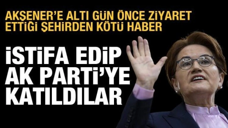 Akşener 6 g&uuml;n &ouml;nce ziyaret etmişti: Şanlıurfa y&ouml;netimi AK Parti'ye ge&ccedil;ti