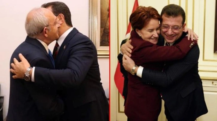 Akşener fotoğrafı b&uuml;y&uuml;k ses getirmişti! İmamoğlu bu kez Kılı&ccedil;daroğlu ile kucaklaştı