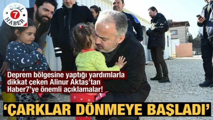 Alinur Aktaş'tan &ouml;nemli a&ccedil;ıklamalar: &Ccedil;arklar d&ouml;nmeye başladı