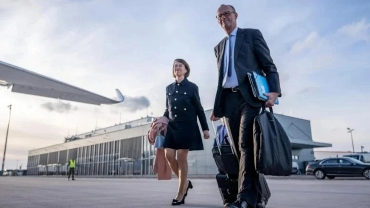 Alman Başbakanın görüntüleri mizansen çıktı!