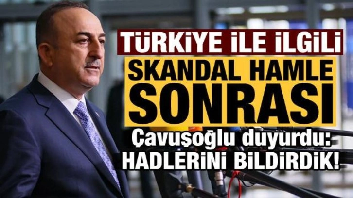 Almanya'nın skandal hamlesi sonrası &Ccedil;avuşoğlu'ndan sert a&ccedil;ıklama: Hadlerini bildirdik!