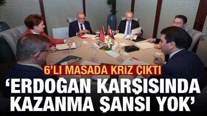 Altılı masada Kılı&ccedil;daroğlu krizi