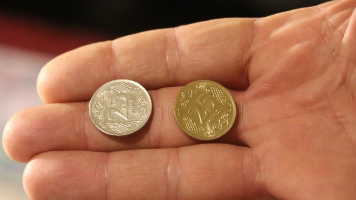 ‘Altın renkli 25 kuruşlar yüksek fiyata satılıyor’ iddialarının ardındana açıklama